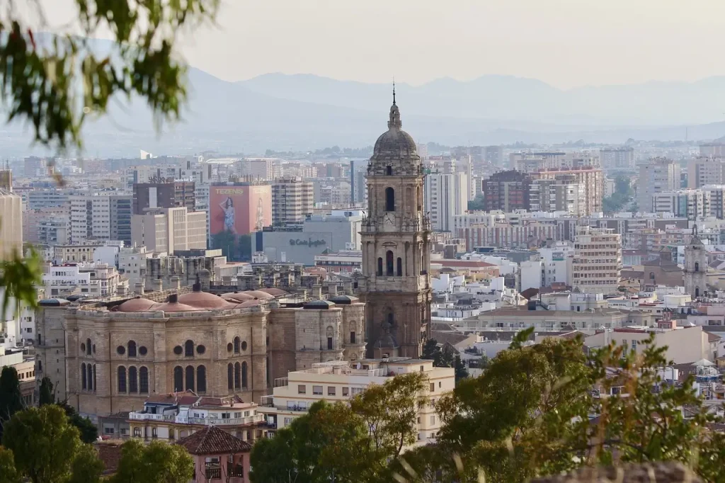 Stunning panoramic view of Malaga showcasing the top Best Things to Do in Malaga from the historic fortress to the beautiful Mediterranean coastline